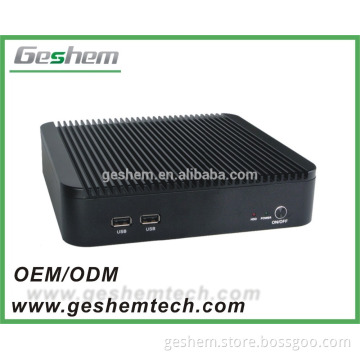 Fanless Net Box Pc/ Mini Box barebone system Geshem PC-GS7051C thin client computer with RS232/ RS485 mini pc
